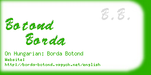 botond borda business card